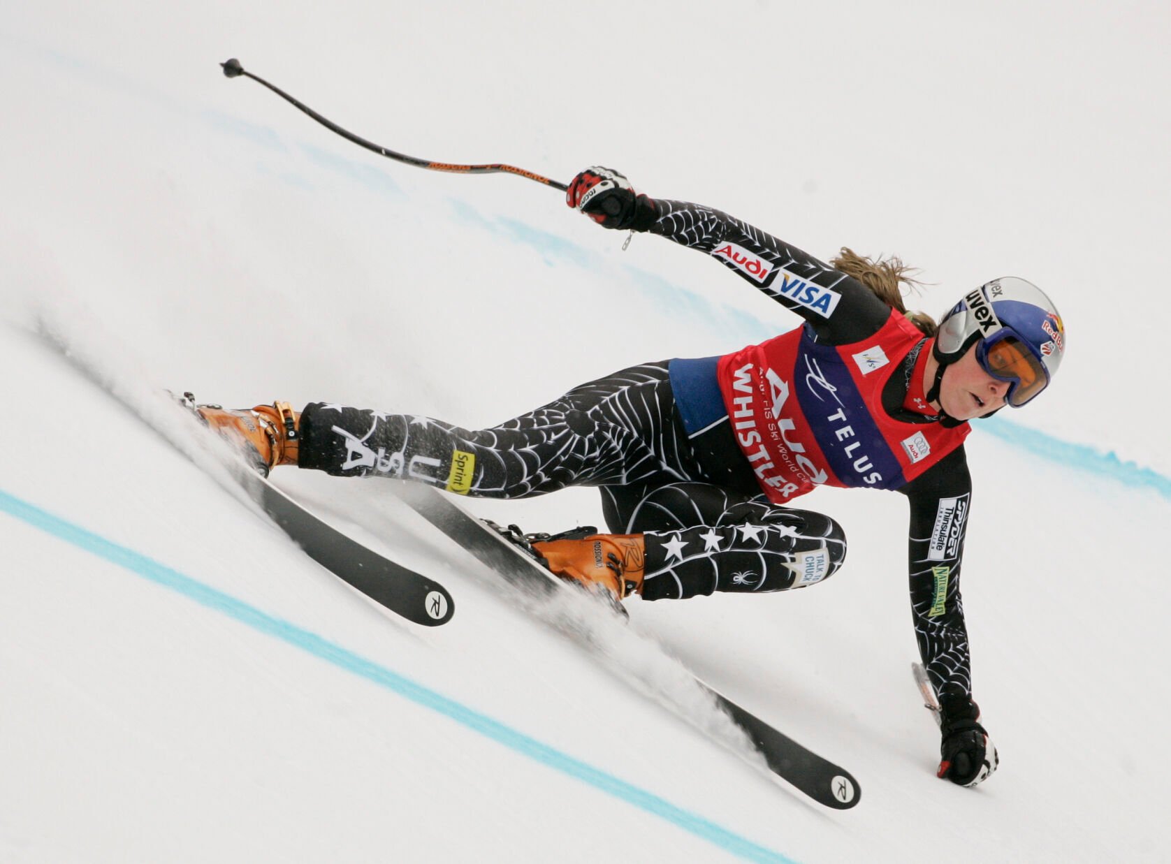 2008: Lindsey Vonn first American woman to claim World Cup downhill crown since Picabo Street in 1996